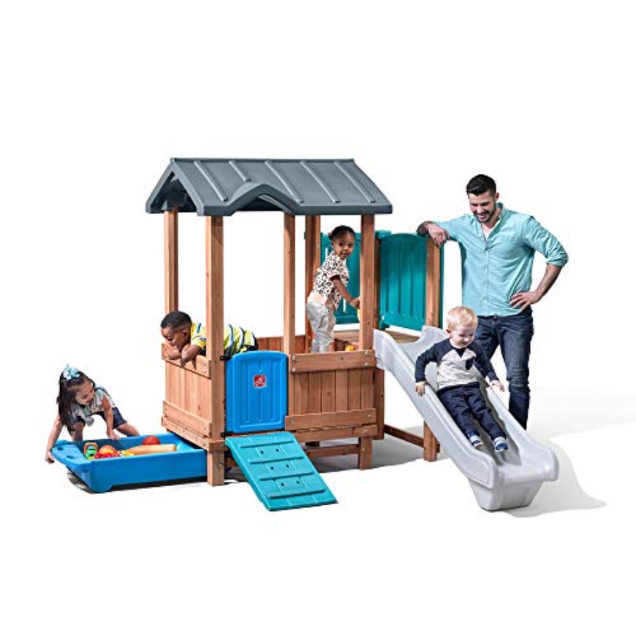 Woodland Adventure Playhouse & - Kids Outdoor Swing のレビューと価格