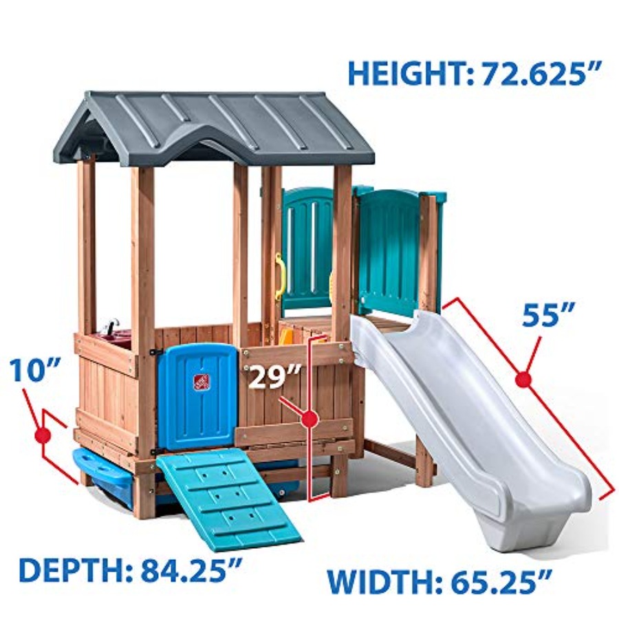 Woodland Adventure Playhouse & - Kids Outdoor Swing のレビューと価格