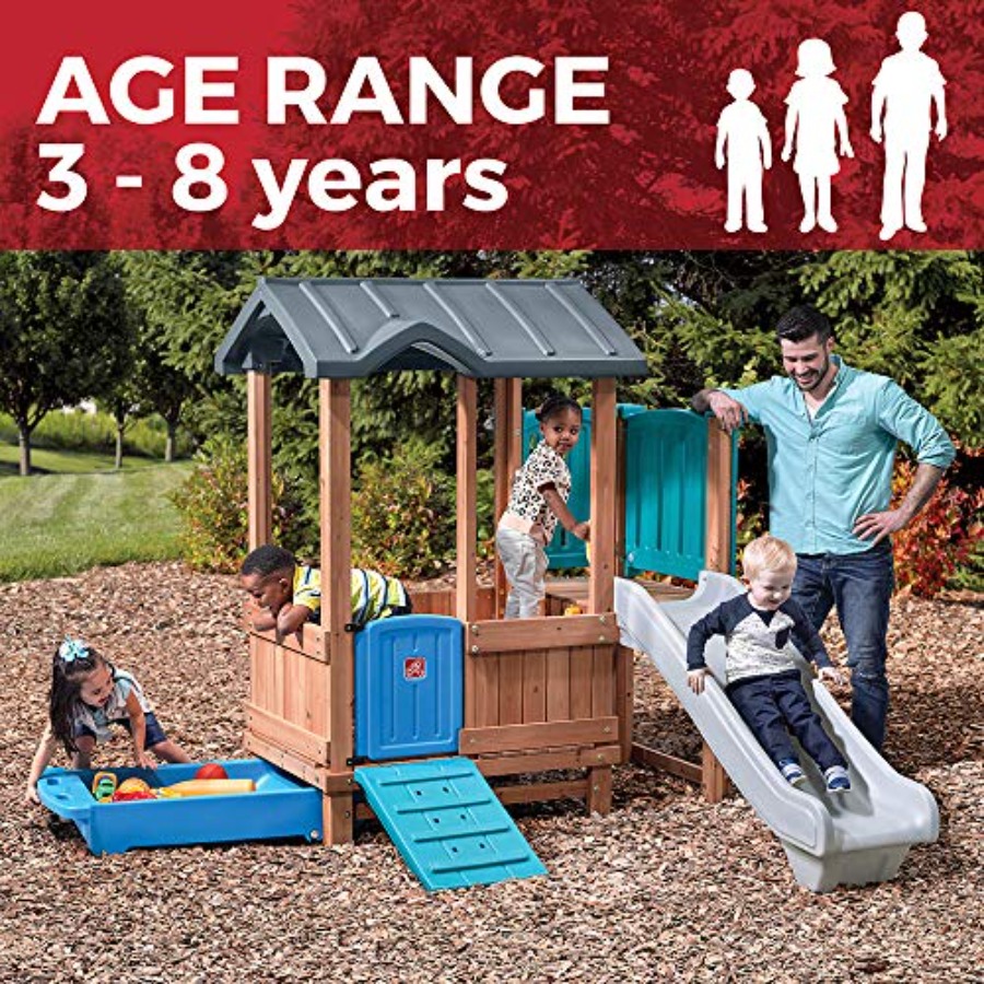 Woodland Adventure Playhouse & - Kids Outdoor Swing のレビューと価格