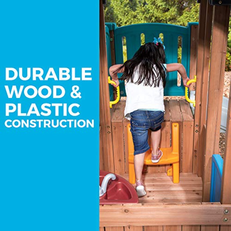 Woodland Adventure Playhouse & - Kids Outdoor Swing のレビューと価格