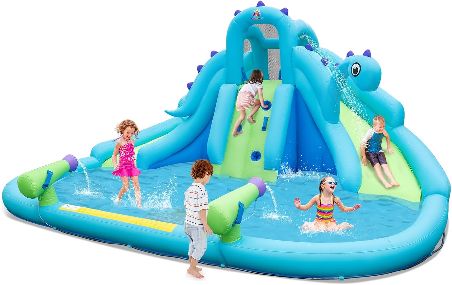 Inflatable Water Slide, Dinosa - Kids Outdoor Climbing Wall のレビューと価格