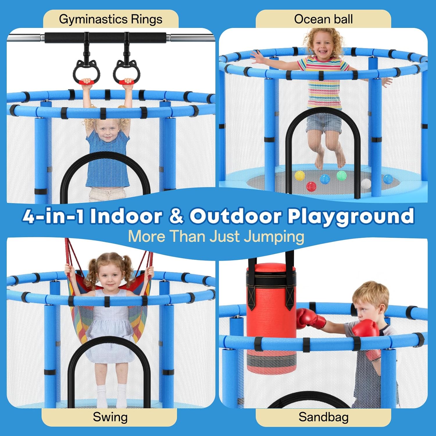 Toddler Trampoline,Trampoline  - Kids Outdoor Set のレビューと価格