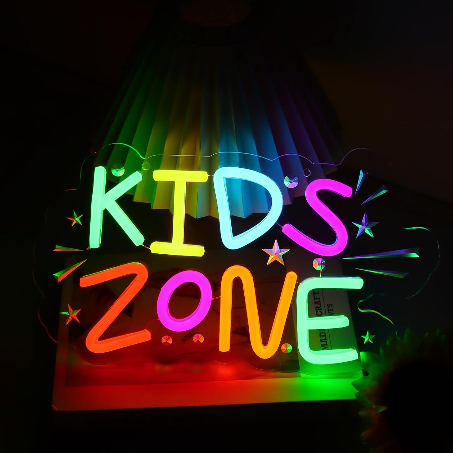 Kids Zone Neon Sign Art Wall L - Kids Outdoor Zone のレビューと価格