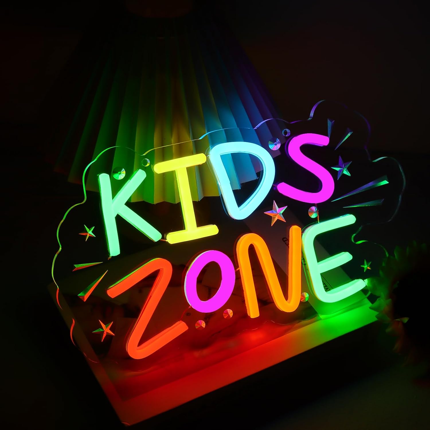 Kids Zone Neon Sign Art Wall L - Kids Outdoor Zone のレビューと価格