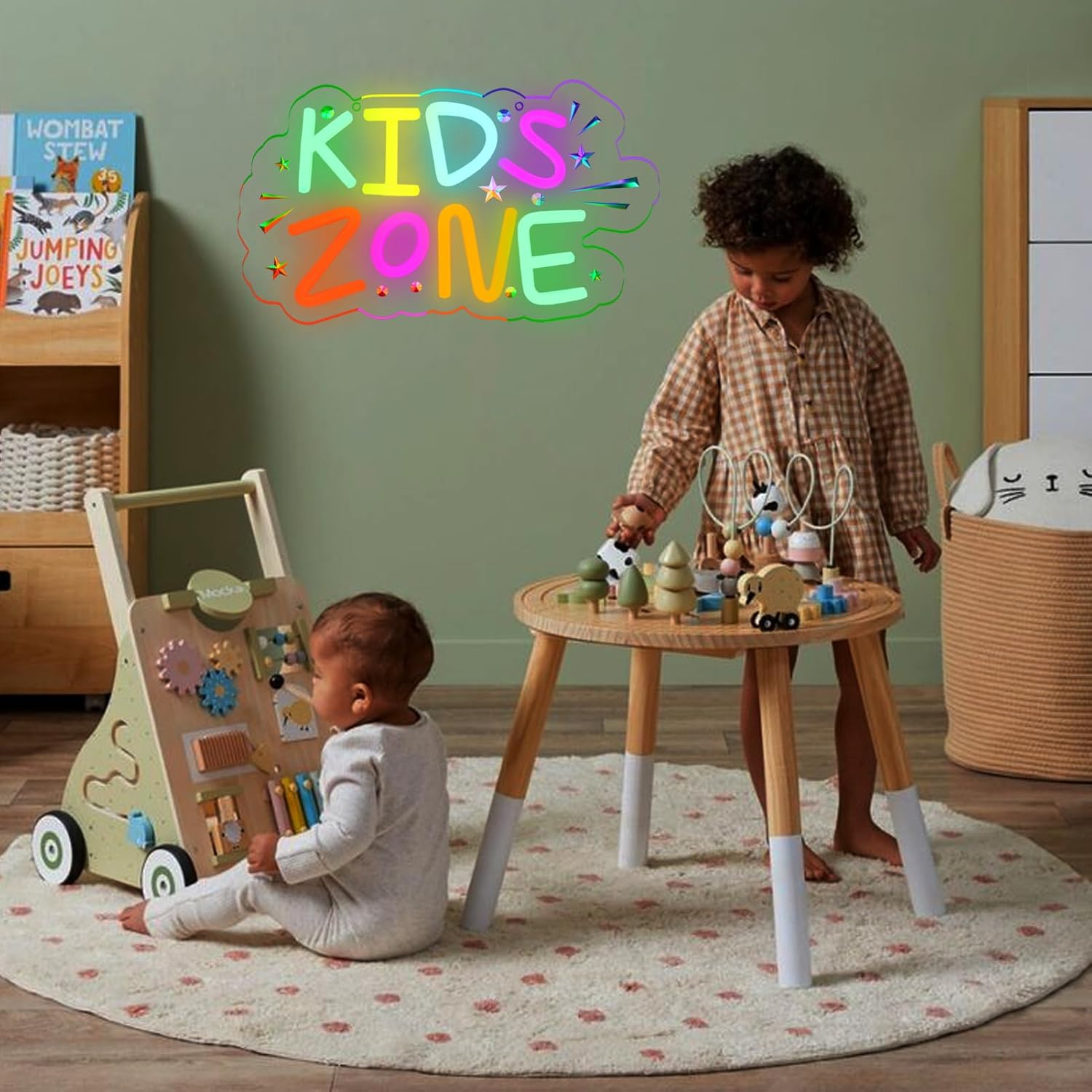 Kids Zone Neon Sign Art Wall L - Kids Outdoor Zone のレビューと価格