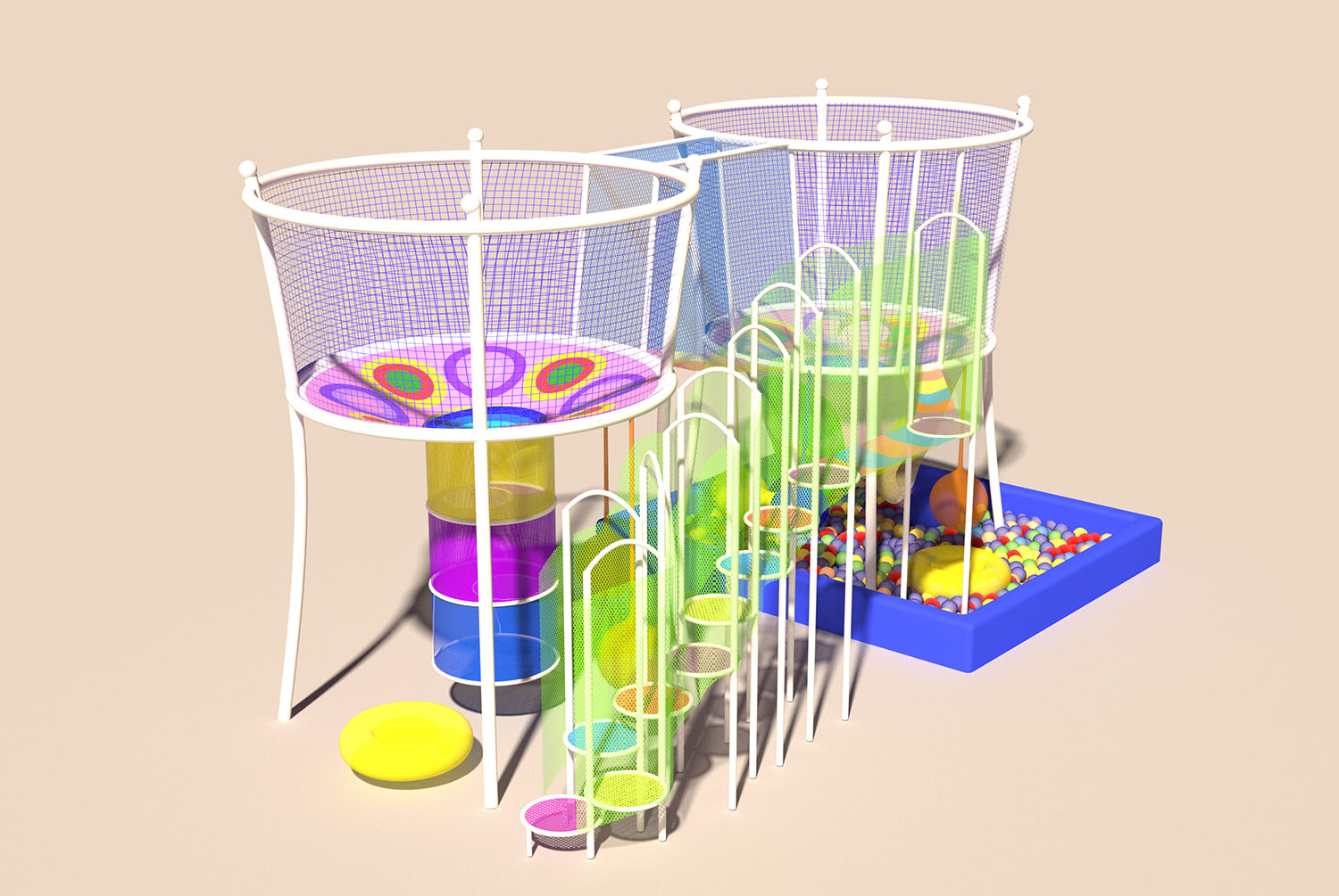 Rainbow Net Playground for Adv - Kids Outdoor Climbing Frame のレビューと価格