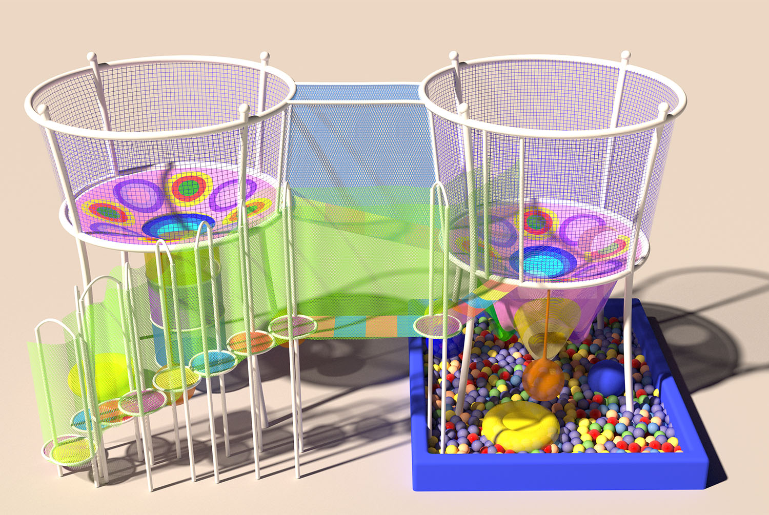 Rainbow Net Playground for Adv - Kids Outdoor Climbing Frame のレビューと価格
