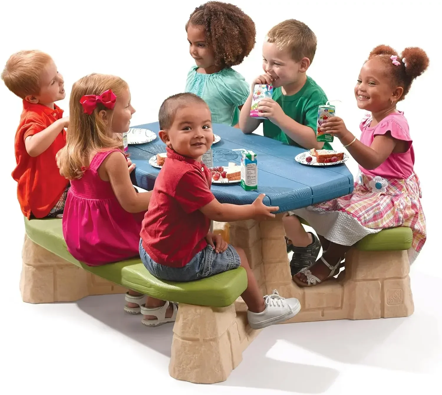 Hot salesNaturally Playful Kid - Kids Outdoor Table With Umbrella のレビューと価格