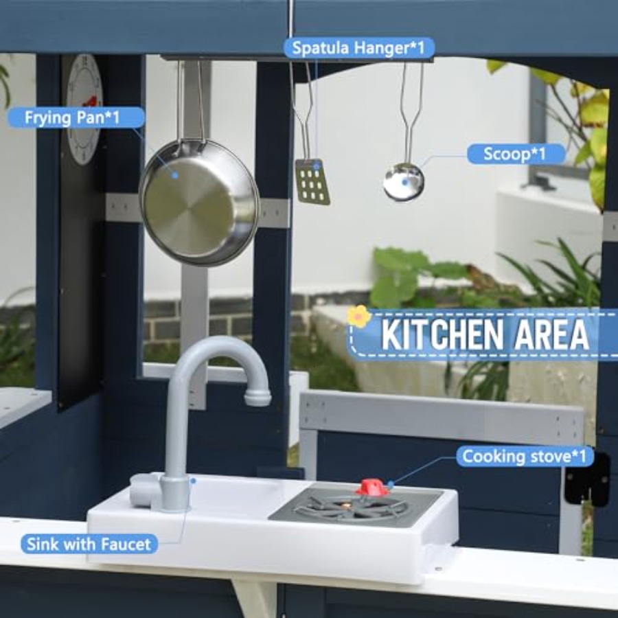 Outdoor playhouse for kids ced - Kids Outdoor Kitchen のレビューと価格