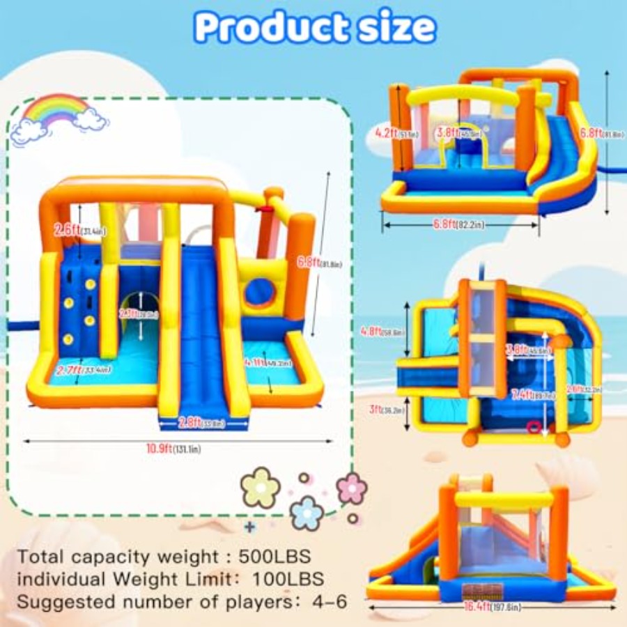 Outdoor bounce house water sli - Kids Outdoor Zone のレビューと価格