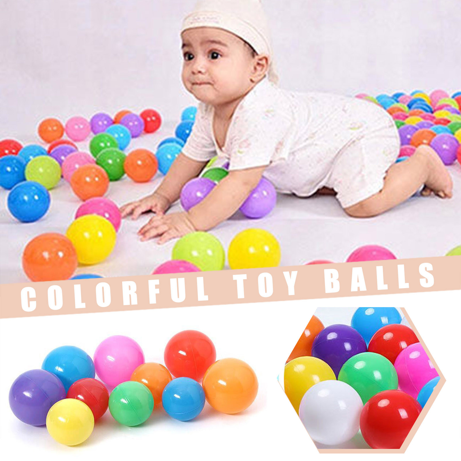 100PCS 55MM Baby Plastic Balls - Kids Outdoor Activity Centre のレビューと価格