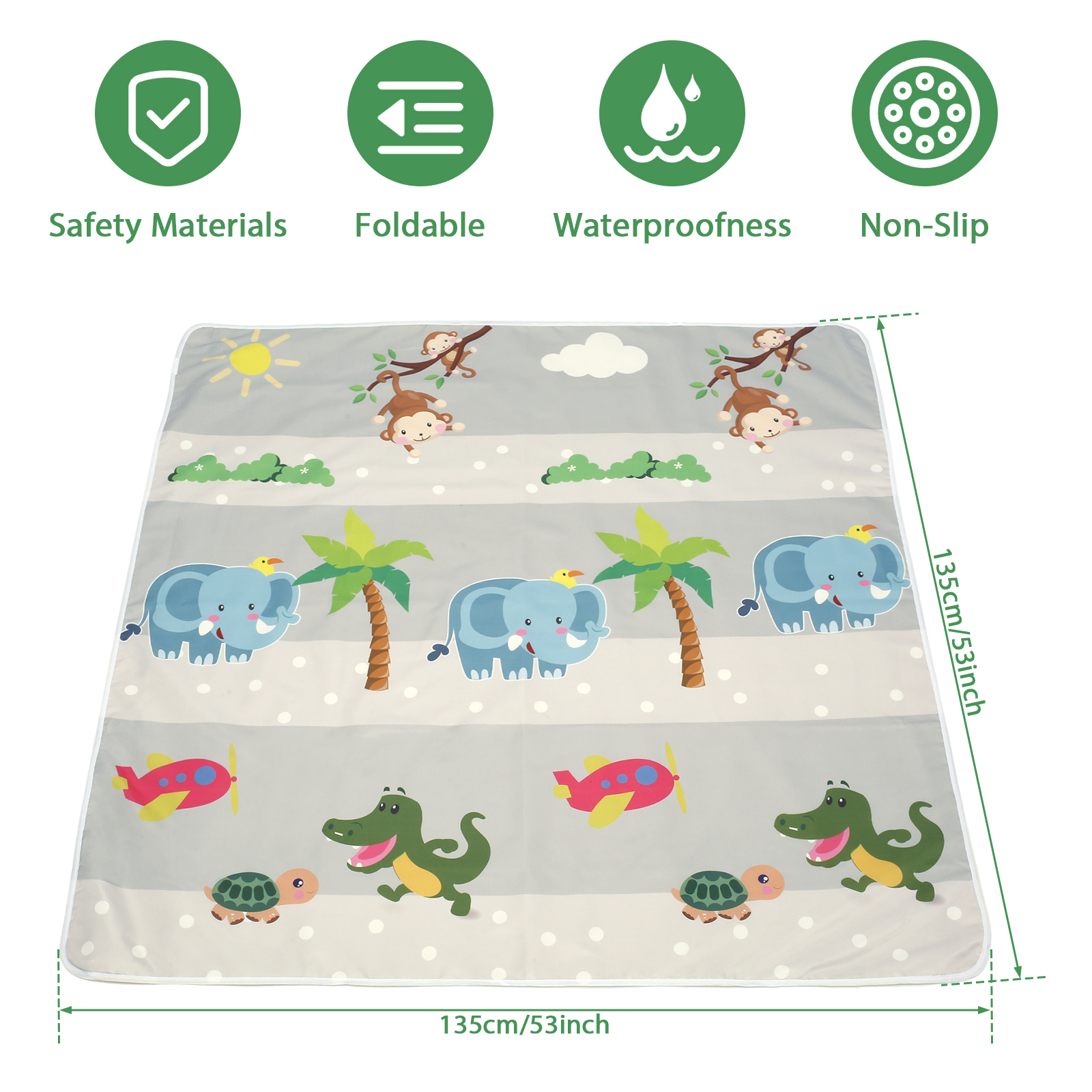 Baby Splat Mat for Under High  - Kids Outdoor Foldable Chair のレビューと価格