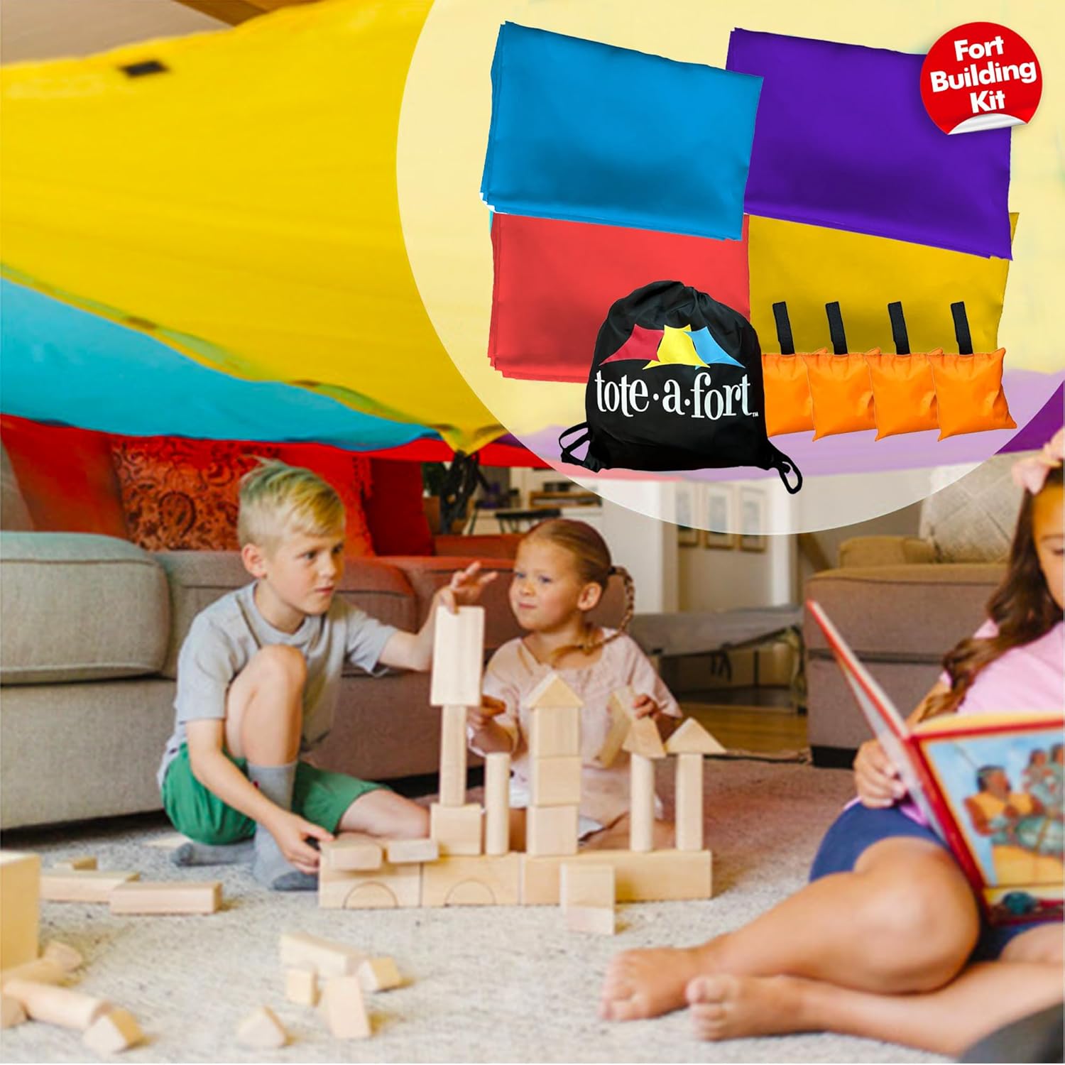 Blanket Fort Building Kit - Po - Kids Outdoor Fort Building Kit のレビューと価格