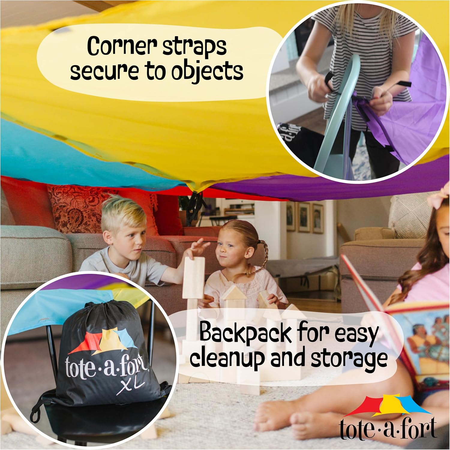 Blanket Fort Building Kit - Po - Kids Outdoor Fort Building Kit のレビューと価格