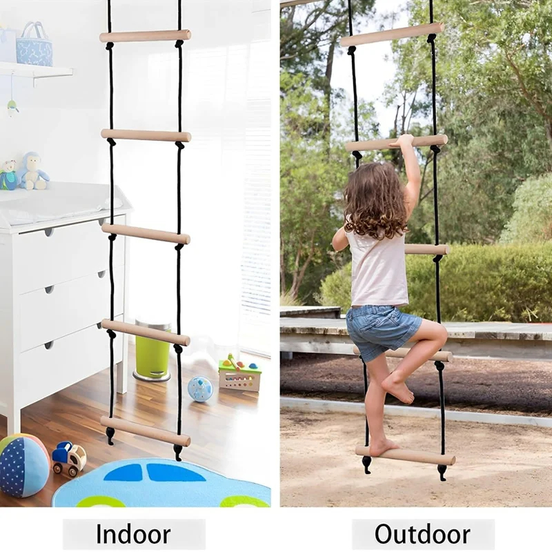 Children Climbing Rope Ladder  - Kids Outdoor Swing のレビューと価格