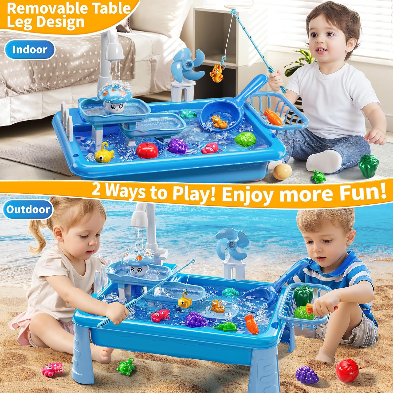 Water Table Play Sink Toy for  - Kids Outdoor Picnic Table のレビューと価格