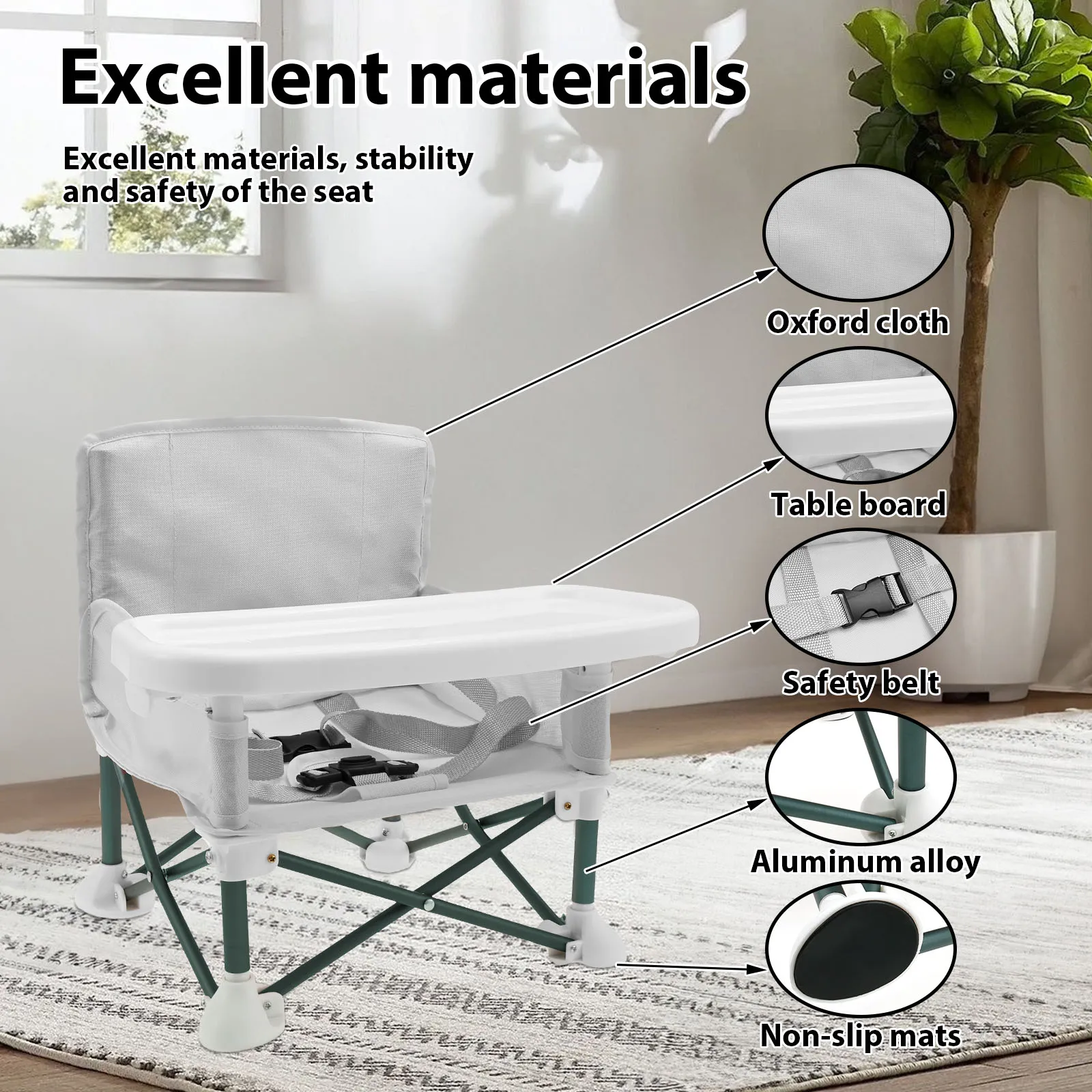 Toddler Booster Seat with Chil - Kids Outdoor Foldable Chair のレビューと価格