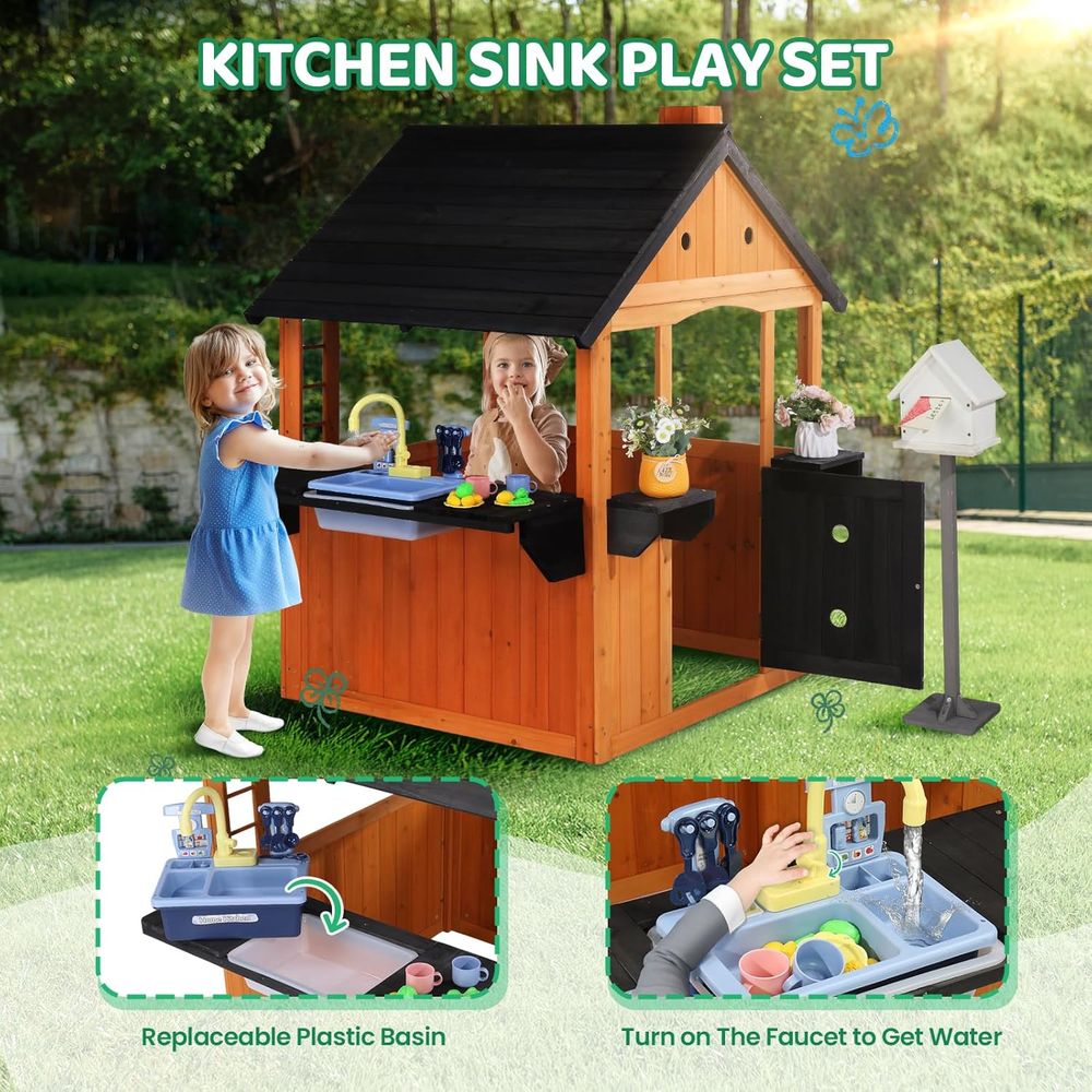 MOR Kids Outdoor Playhouse wit - Kids Outdoor Picnic Table のレビューと価格