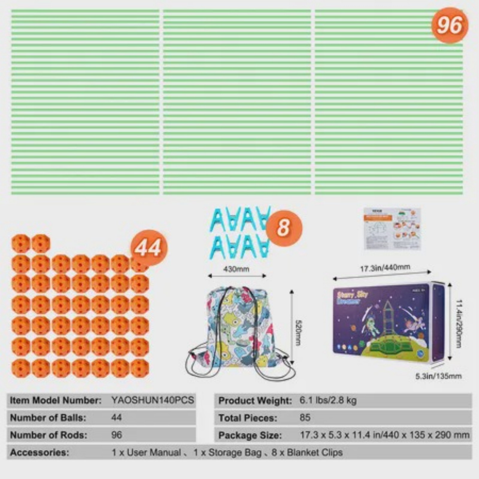 Fort Building Kit for Kids 140 - Kids Outdoor Fort Building Kit のレビューと価格