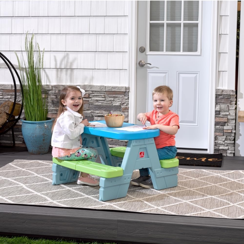 Sun & Shade Kids Picnic Table  - Kids Outdoor Table With Umbrella のレビューと価格