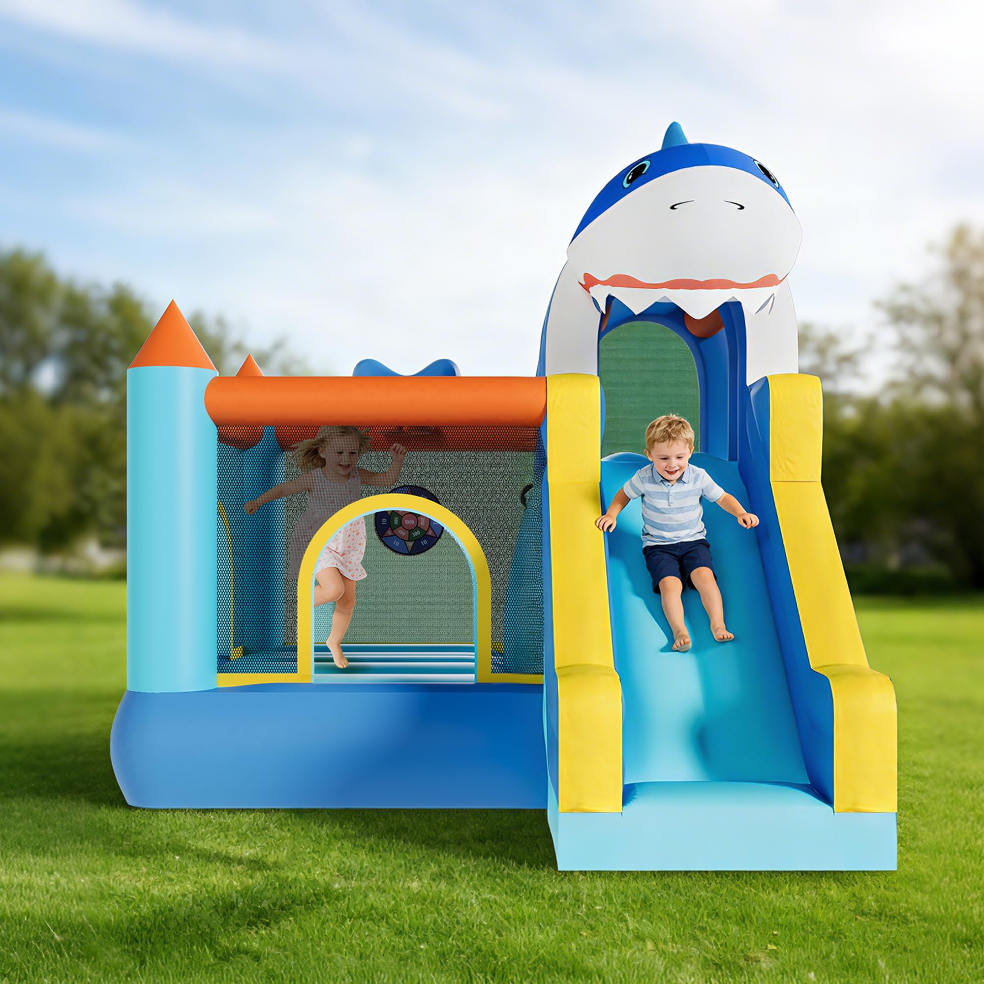 Inflatable Bounce House With S - Kids Outdoor Climbing Wall のレビューと価格