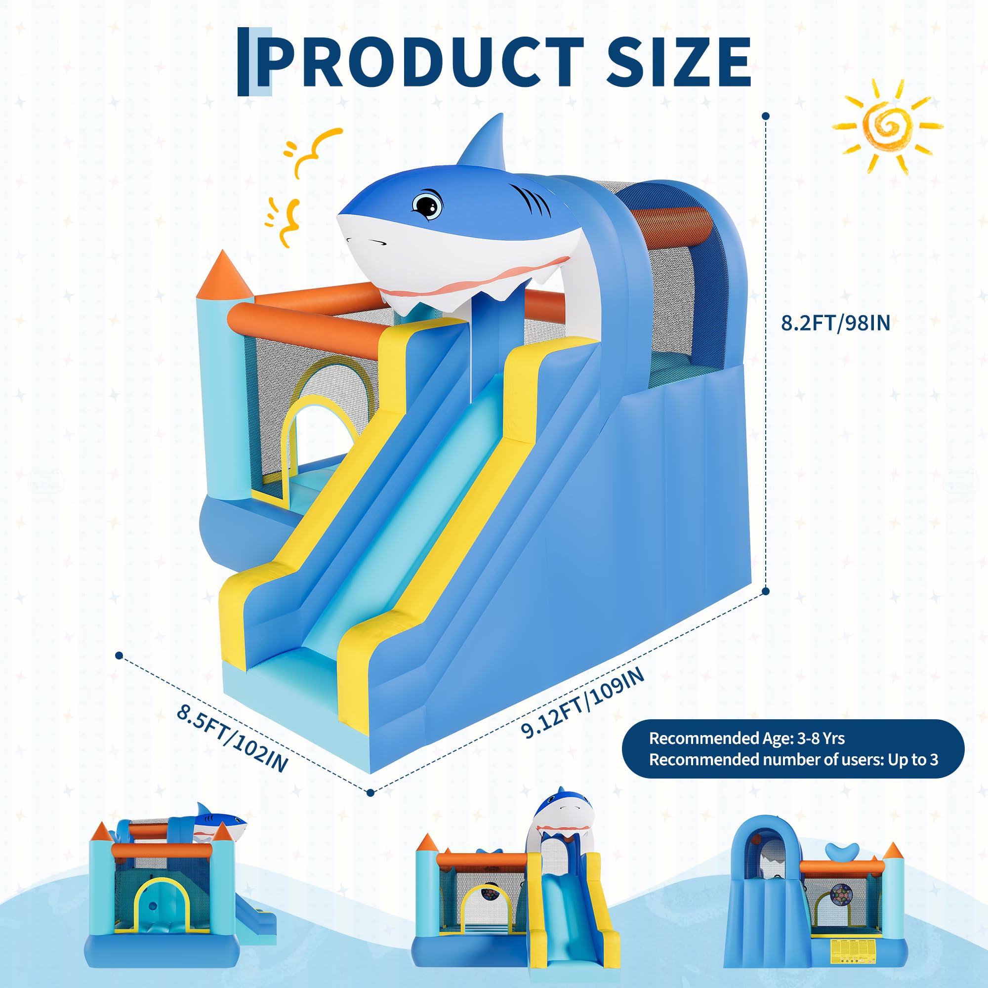 Inflatable Bounce House With S - Kids Outdoor Climbing Wall のレビューと価格