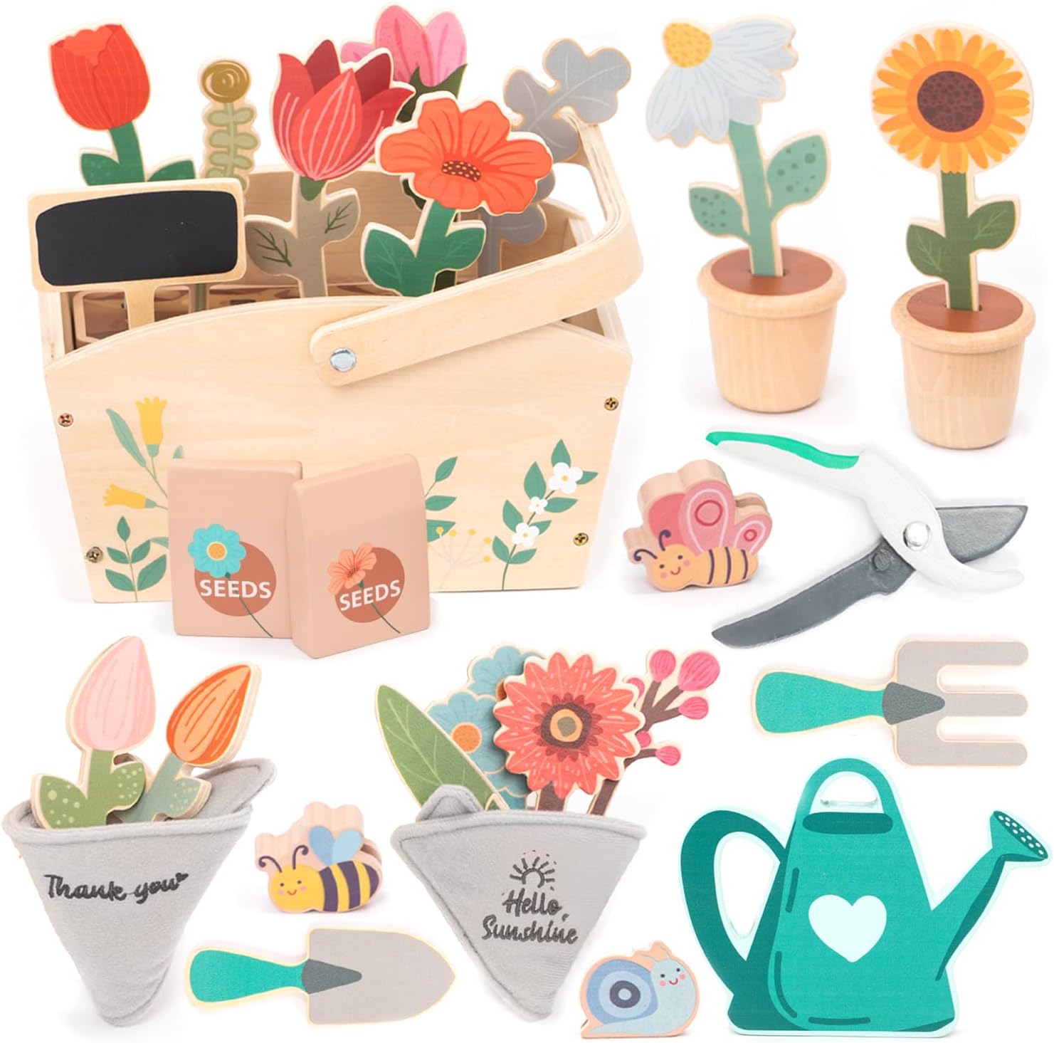 Wooden Garden Play Set – 30 Pc - Kids Outdoor Activity Centre のレビューと価格