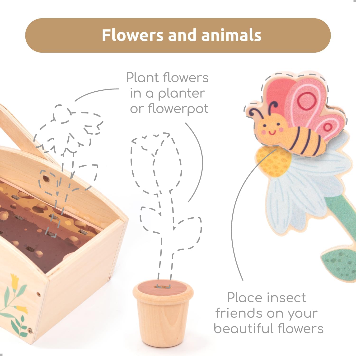 Wooden Garden Play Set – 30 Pc - Kids Outdoor Activity Centre のレビューと価格
