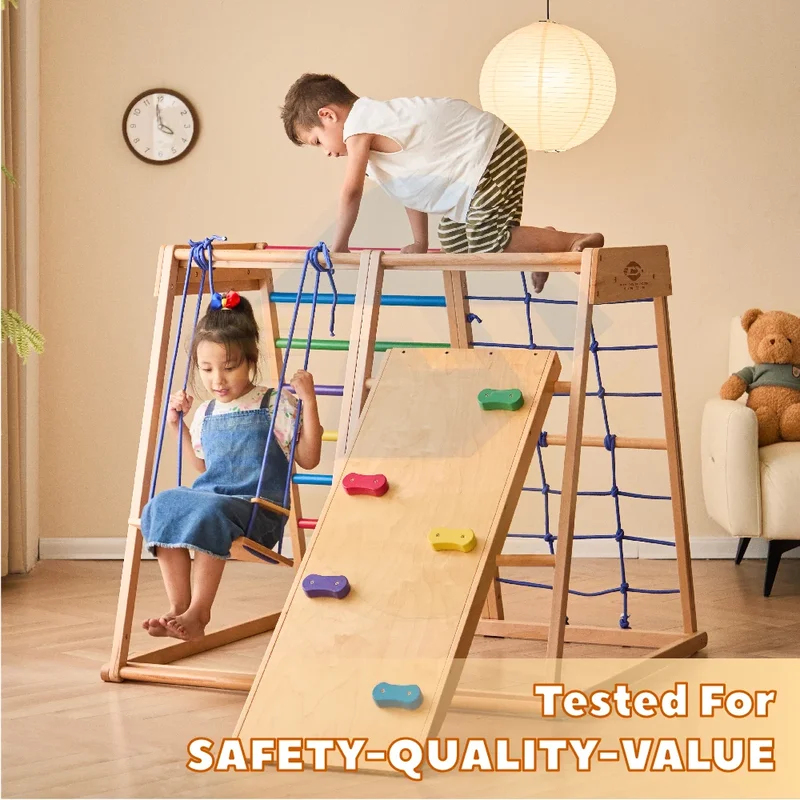 Wooden Climbing Frame Indoor P - Kids Outdoor Climbing Frame のレビューと価格