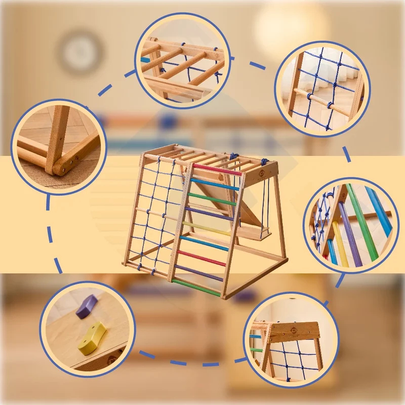 Wooden Climbing Frame Indoor P - Kids Outdoor Climbing Frame のレビューと価格