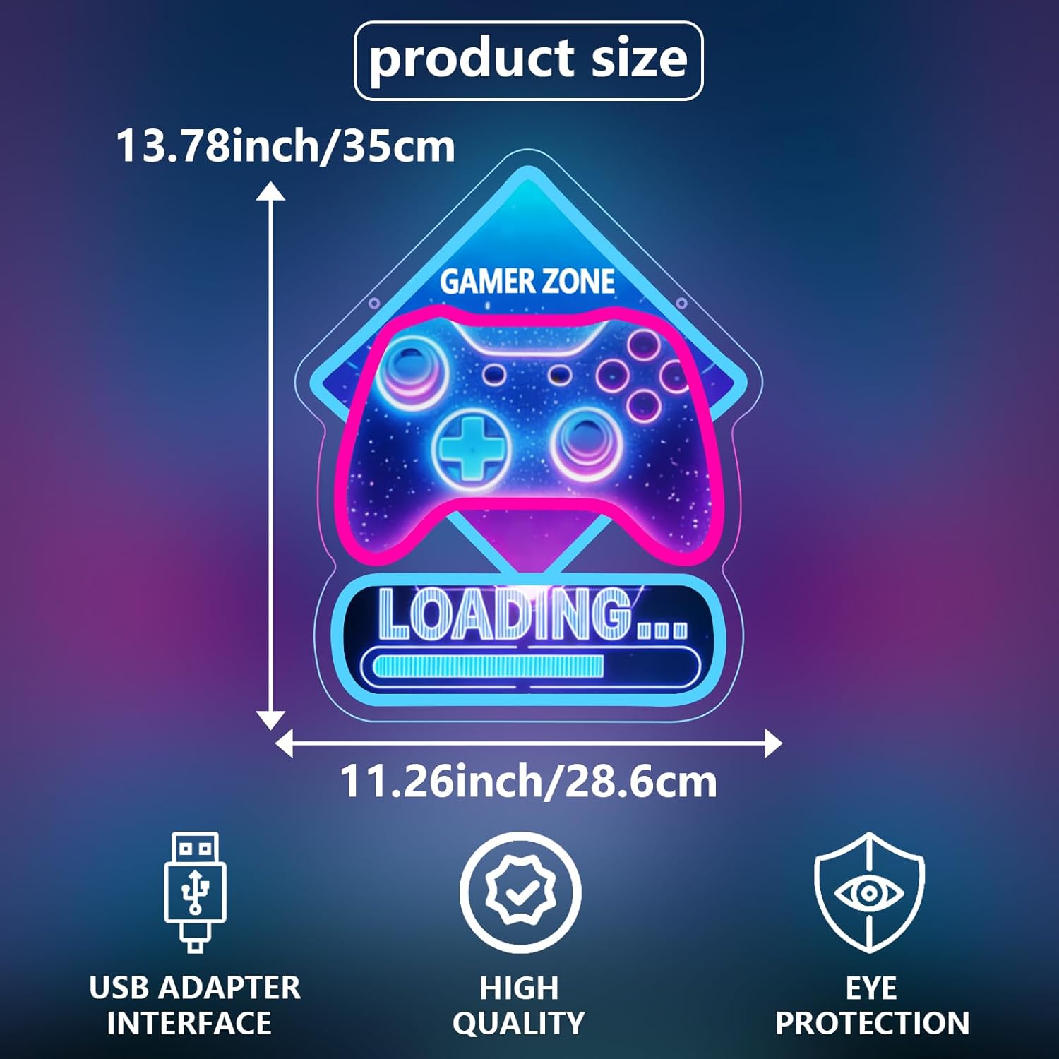 Game Zone Loading Neon Sign Ar - Kids Outdoor Zone のレビューと価格