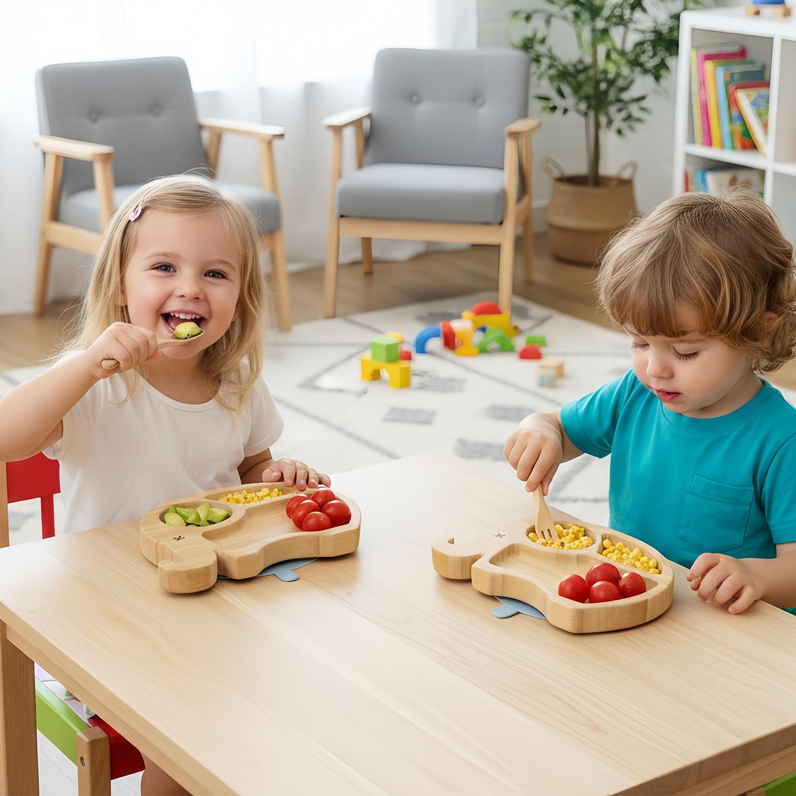 Kids Dish Set Divided Plate An - Kids Outdoor Dining Set のレビューと価格