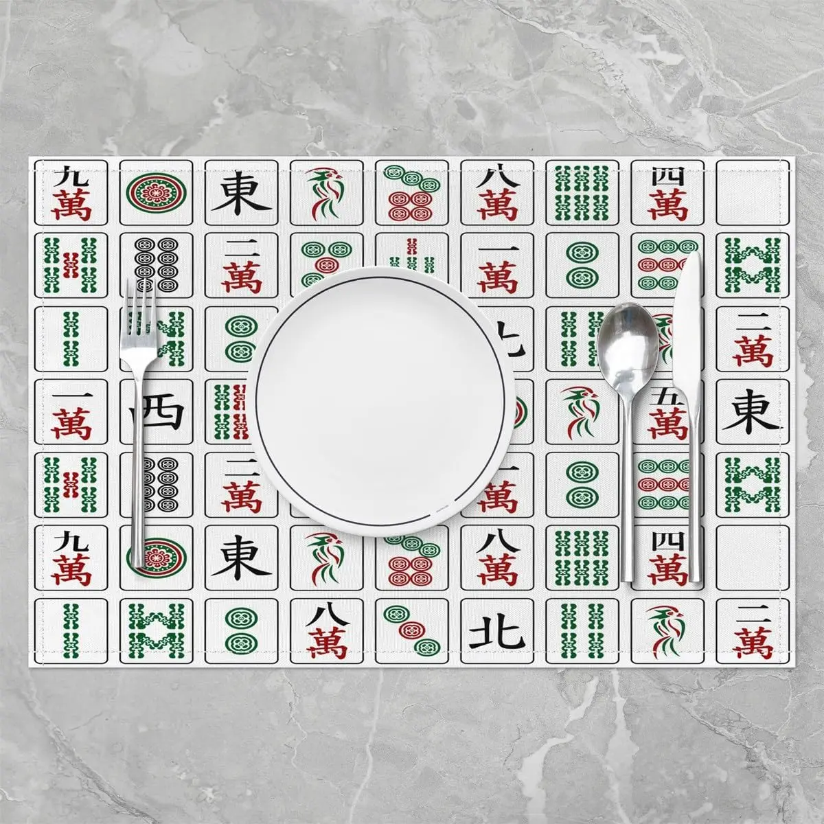 Chinese Game Placemats Set of  - Kids Outdoor Dining Set のレビューと価格