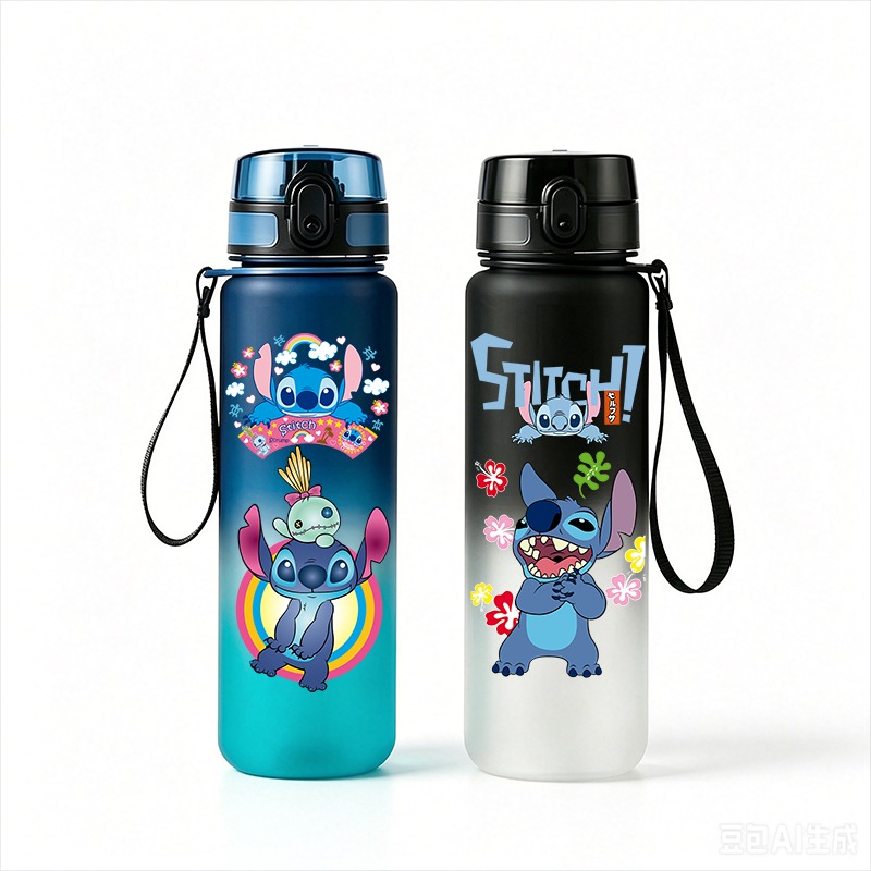 Stitch Anime Water Bottle 650m - Kids Outdoor Kitchen のレビューと価格