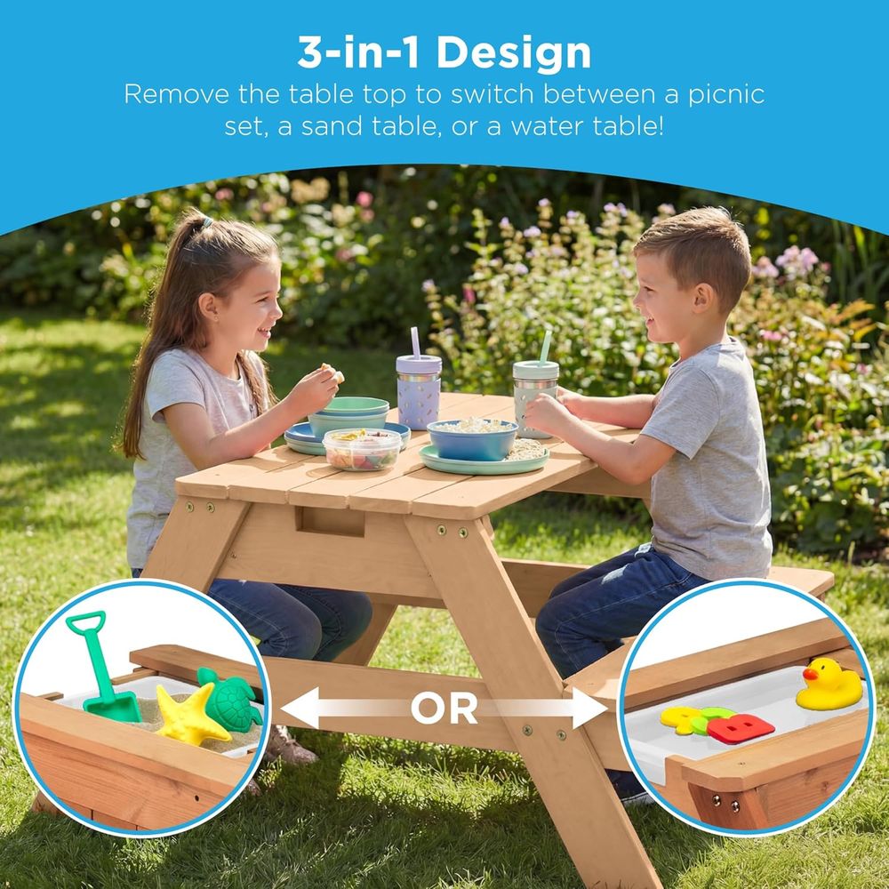 Kids Picnic Table with Umbrell - Kids Outdoor Table With Umbrella のレビューと価格