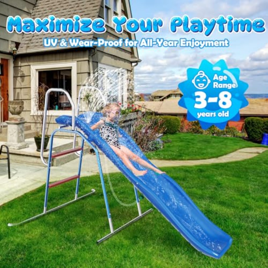 Backyard water slide for kids: - Kids Outdoor Zone のレビューと価格