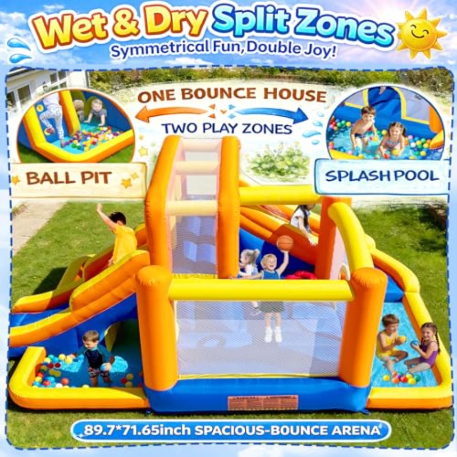 Outdoor bounce house water sli - Kids Outdoor Zone のレビューと価格