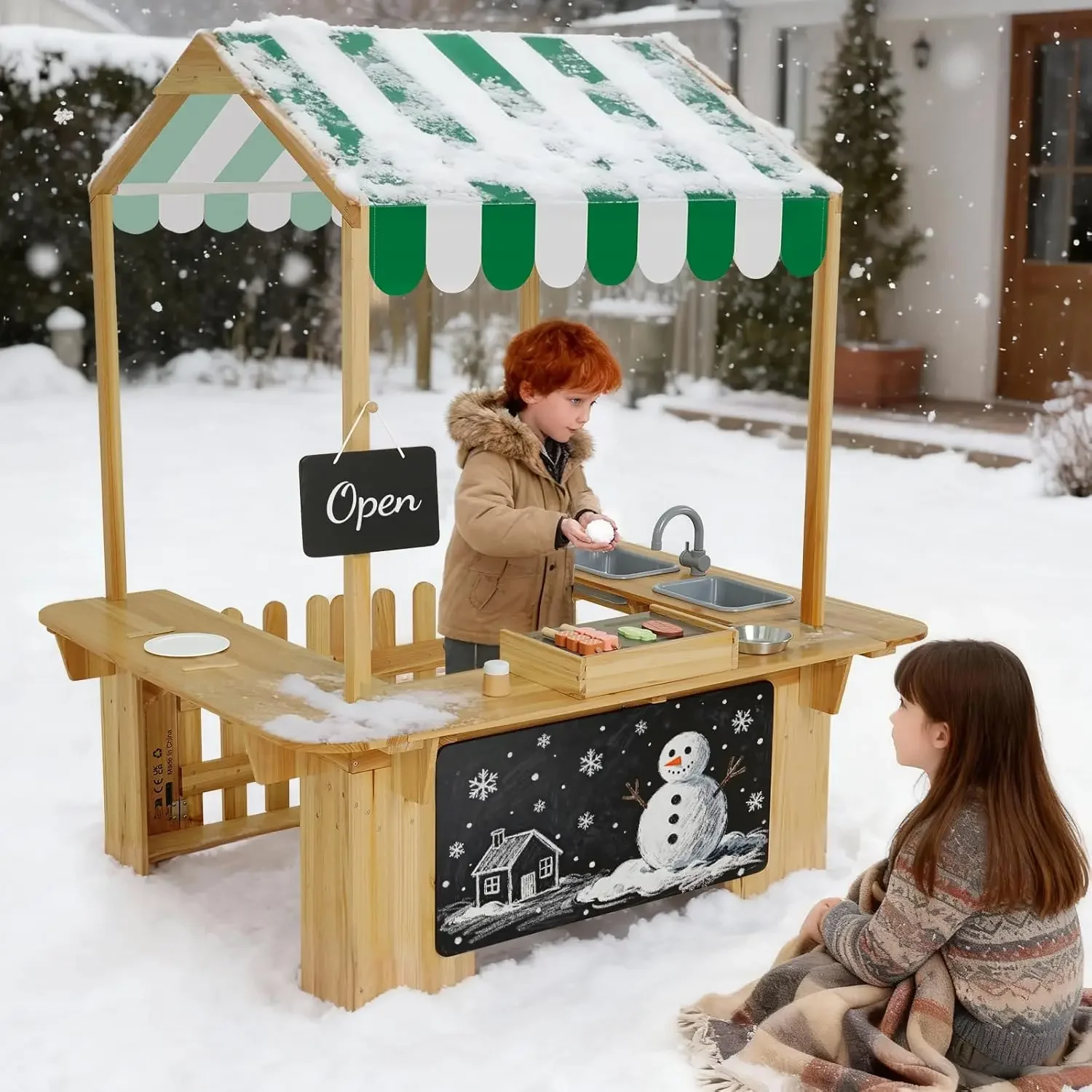 Kids Outdoor Playhouse, Mud Ki - Kids Outdoor Kitchen のレビューと価格