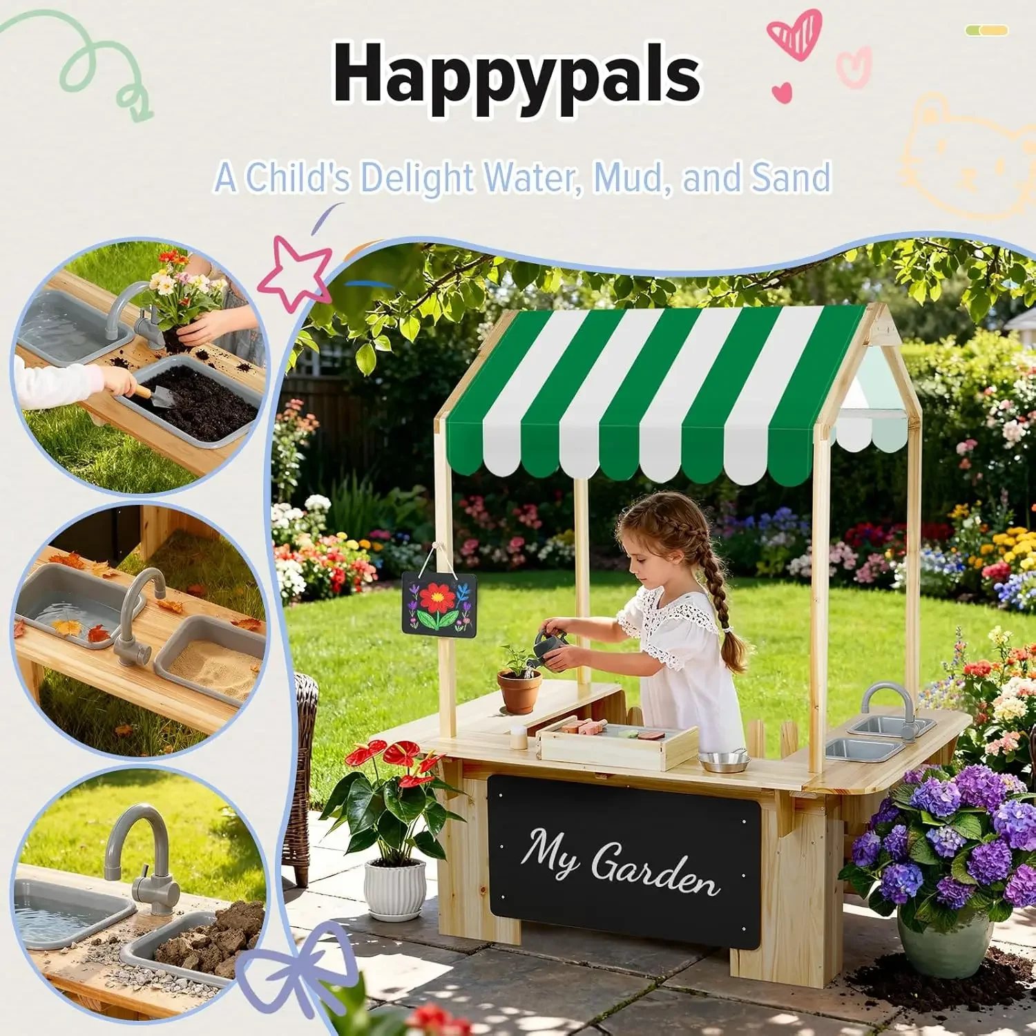 Kids Outdoor Playhouse, Mud Ki - Kids Outdoor Kitchen のレビューと価格